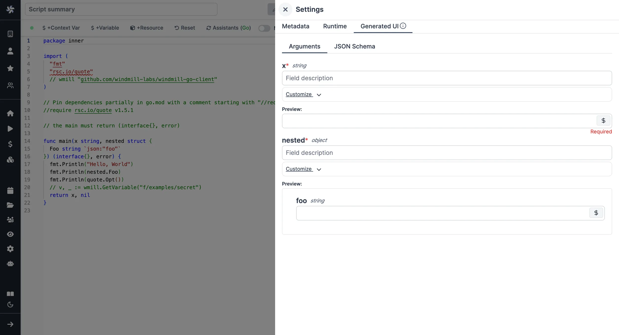 Advanced settings for Python